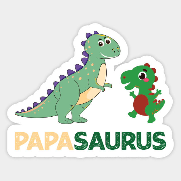 Papasaurus Sticker by Ras-man93